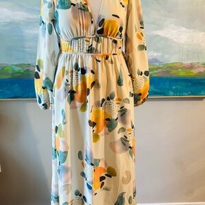 Elegant Multicolor Maxi Dress Medium. New without Tags. Never worn